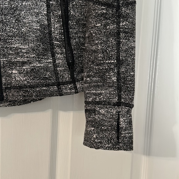 Lululemon Define Jacket Rush Jacquard Black White Size 8 - Picture 9 of 11